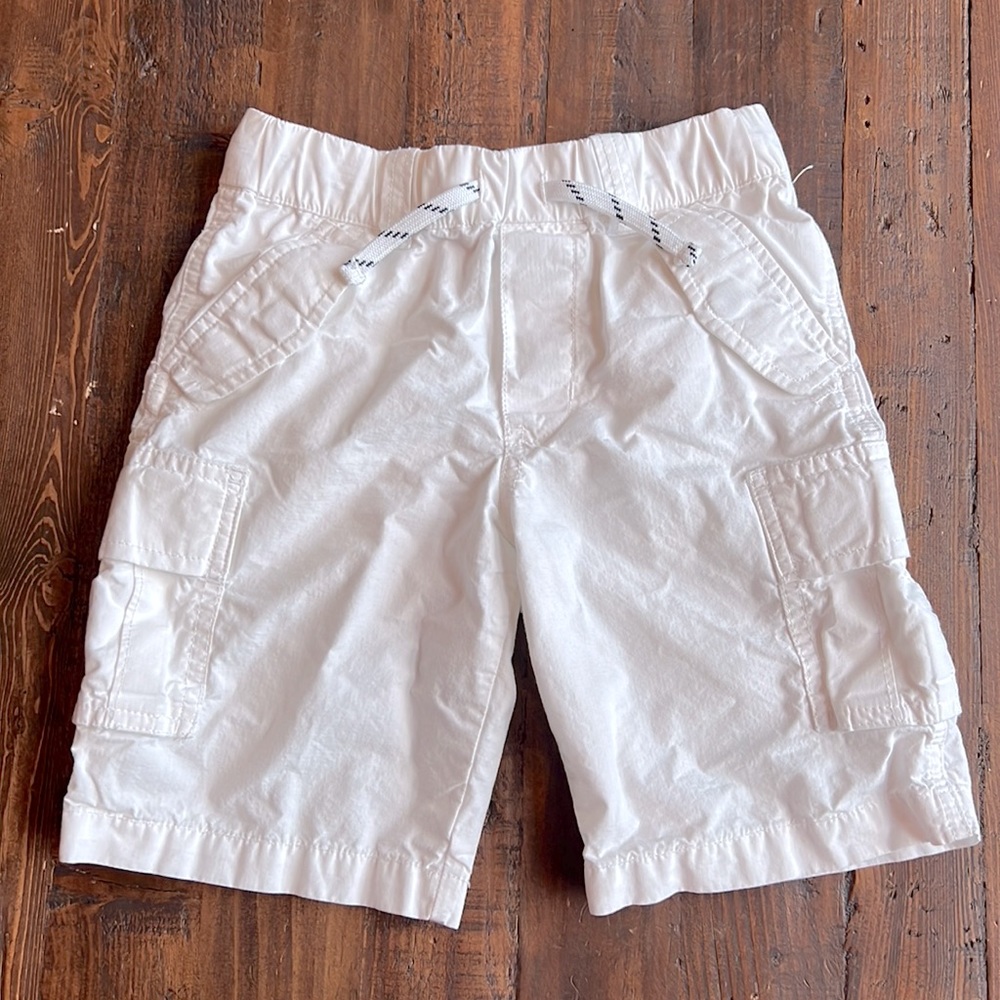 Polo Ralph Lauren Boys Size 6 White Ripstop Cargo Shorts